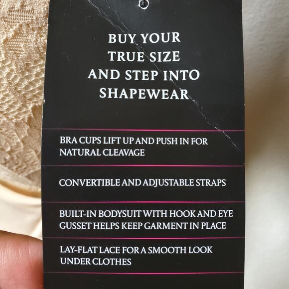 Maidenform Shapewear Firm Control Bra Slip Fajas Cool Comfort Anti-Static DM1032 - Picture 9 of 13